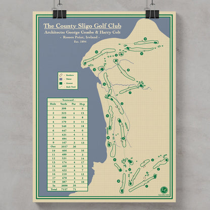 Golf Map Blueprint - County Sligo Golf Club