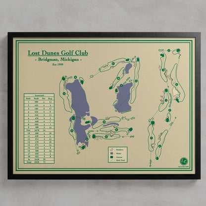 Lost Dunes Golf Club Map Print
