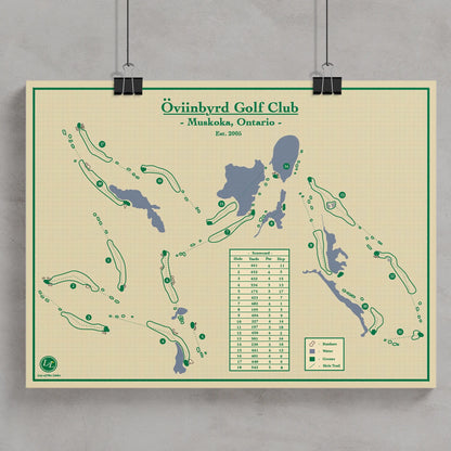 Golf Map Blueprints - Oviinbyrd Golf Club