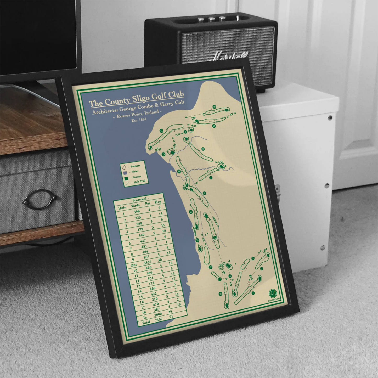 The County Sligo Golf Club - Course Map in Rosses Point, Ireland