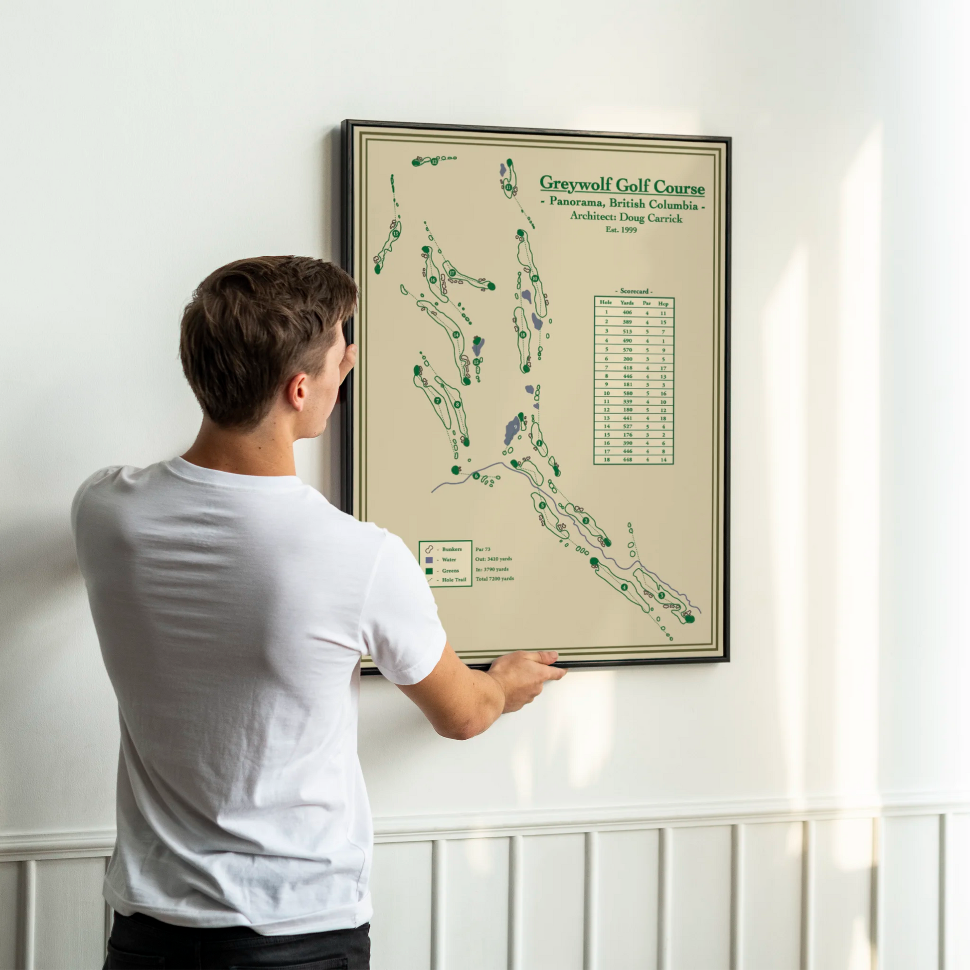 Greywolf Golf Course - Course Map Prints