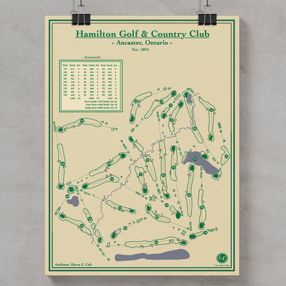 Hamilton Golf & Country Club Course Map