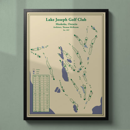 Lake Joseph Golf Course Map