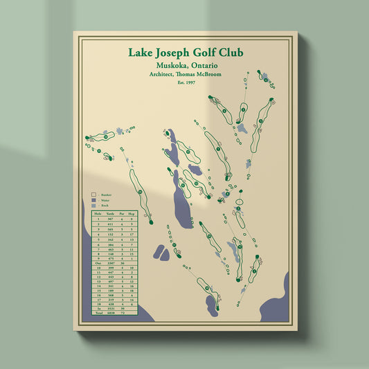 Lake Joseph Golf Course Map