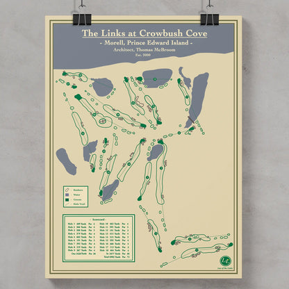The Links at Crowush Cove Course Map Print