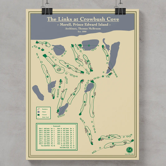 The Links at Crowush Cove Course Map Print