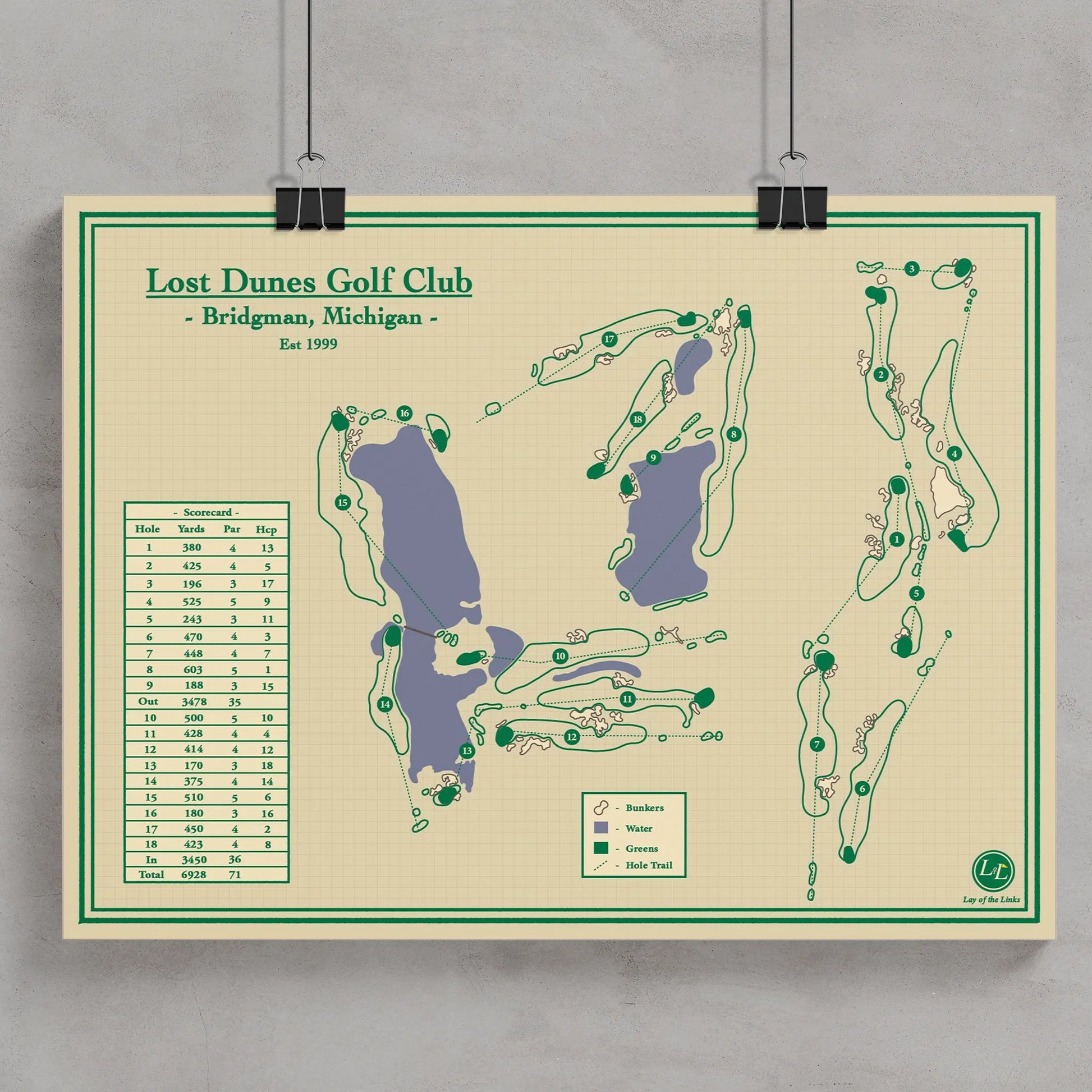Golf Course Prints - Lost Dunes Golf Club