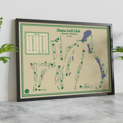 Golf Map Blueprints - Magna Golf Club 