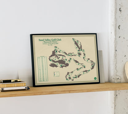 Course Map Blueprint of Mammoth Dunes at Sand Valley Golf Club