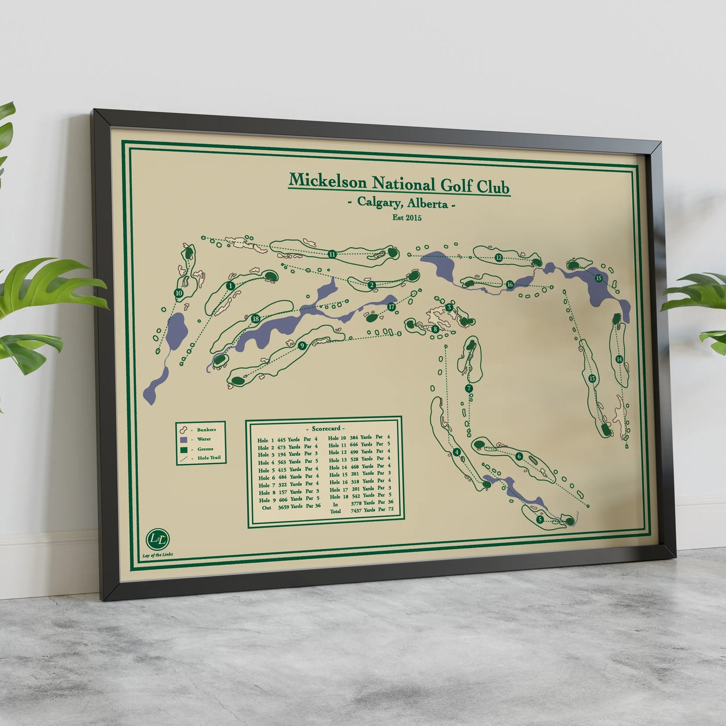 Mickelson National - Golf Map Blueprint