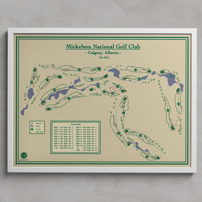 Mickelson National Golf Club Map Print by Lay of the Links