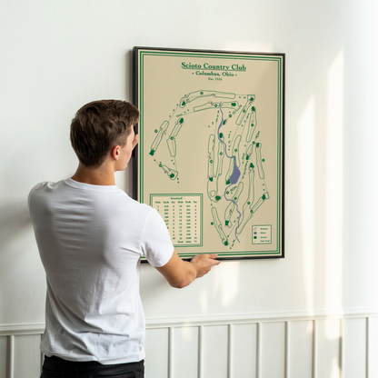 Ohio Golf Map Blueprint - Scioto Country Club