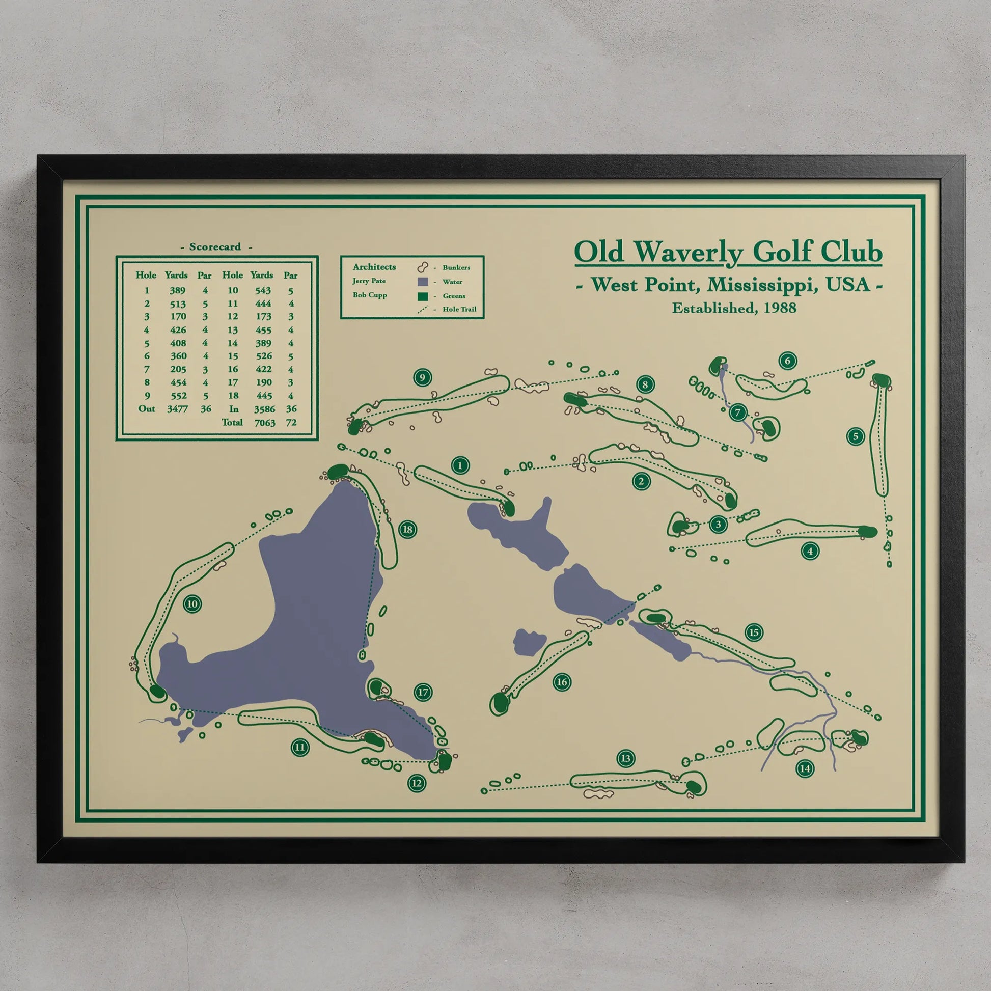 Golf Course Prints - Old Waverly Golf Club, Mississippi