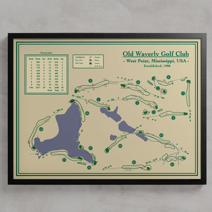 Golf Course Prints - Old Waverly Golf Club, Mississippi