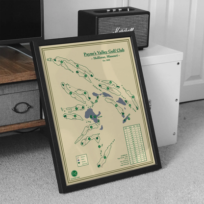 Shop Paynes Valley Golf Course Map Print - Missouri, USA