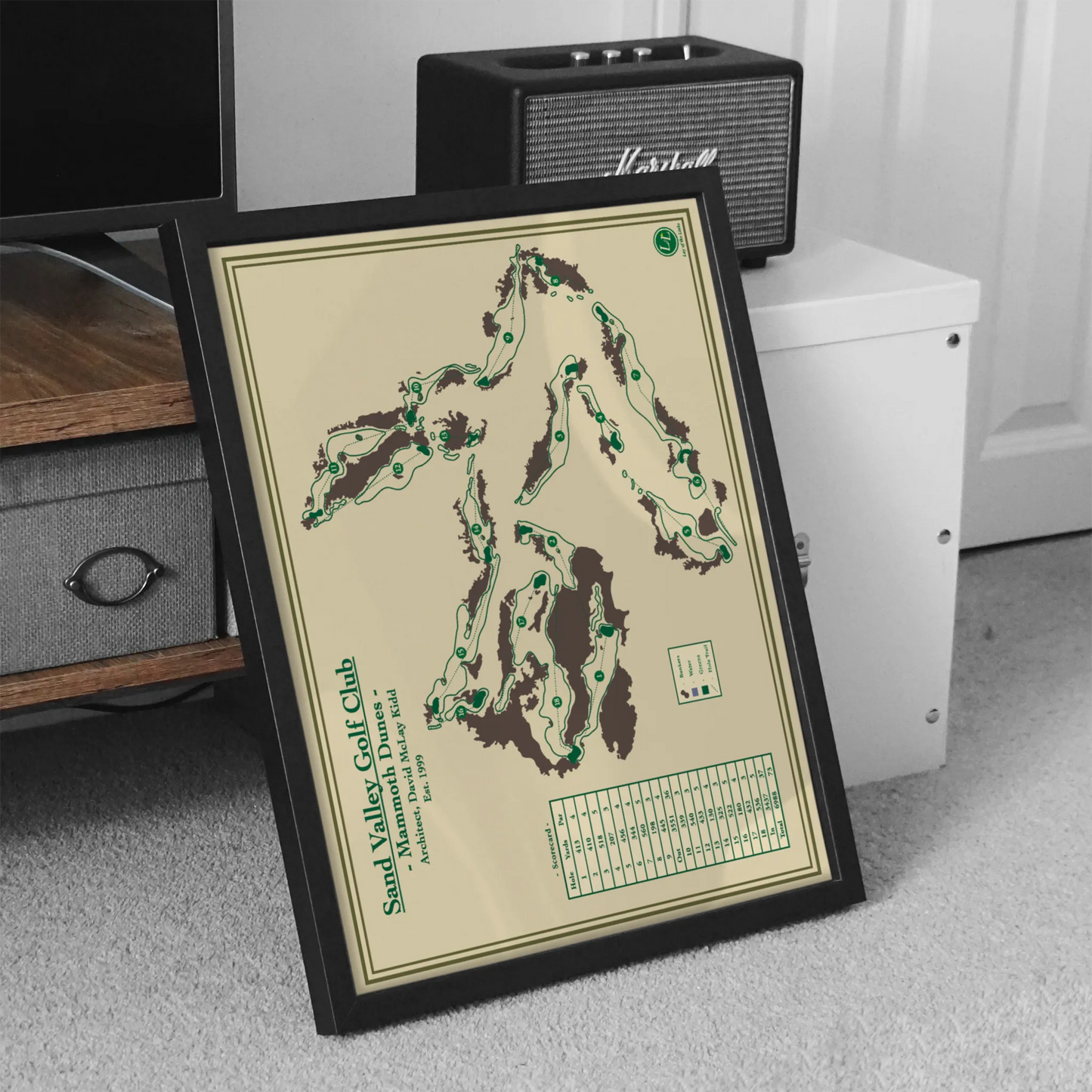 Mammoth Dunes Golf Course Map at Sand Valley - Wisconsin Golf