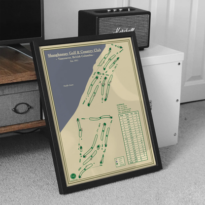 Shaughnessy Golf Club Course Map Print