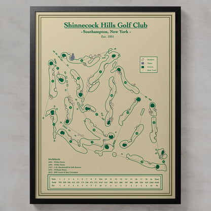 course map of Shinnecock Hills Golf Club