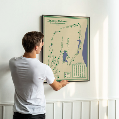 TPC River Highlands Course Map Blueprint