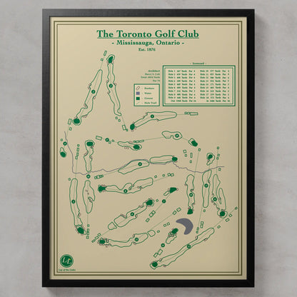 Toronto Golf Club Course Map Print
