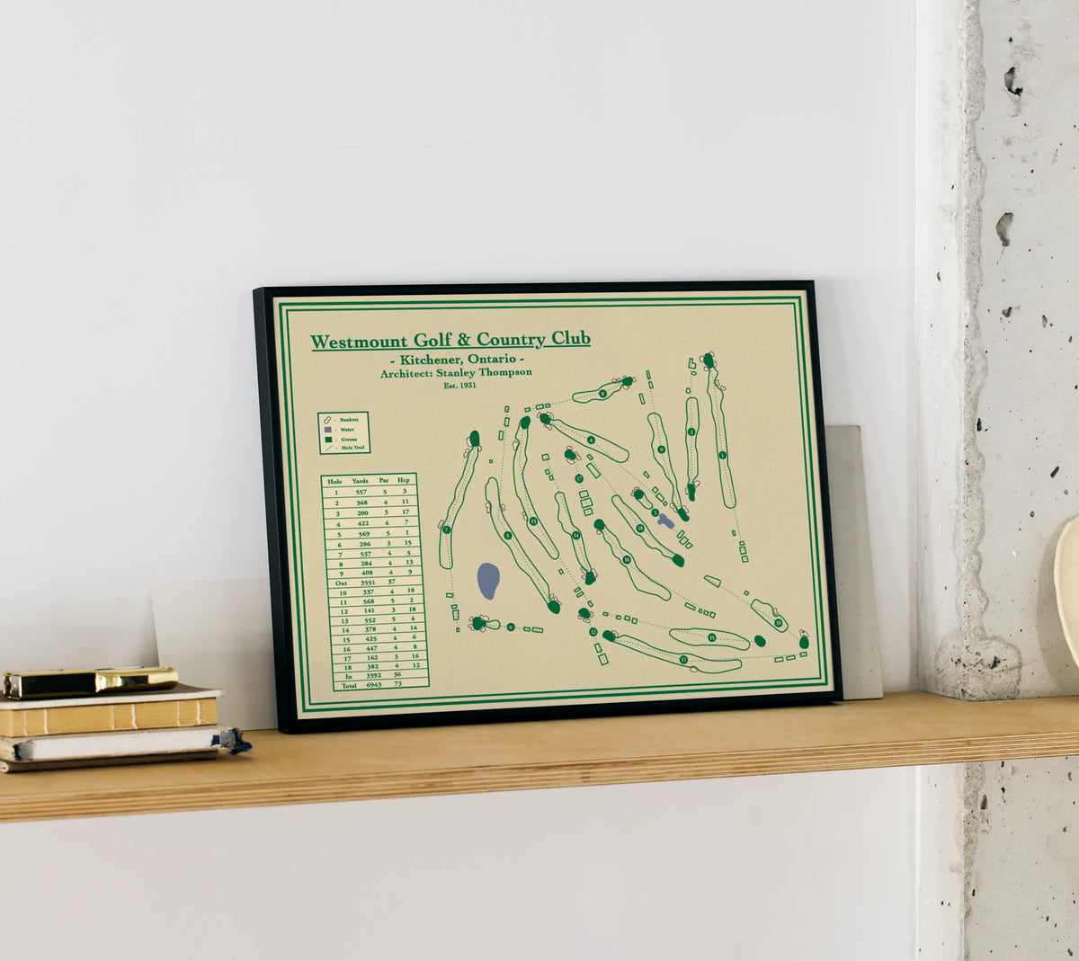 Westmount Course Map Print - Ontario