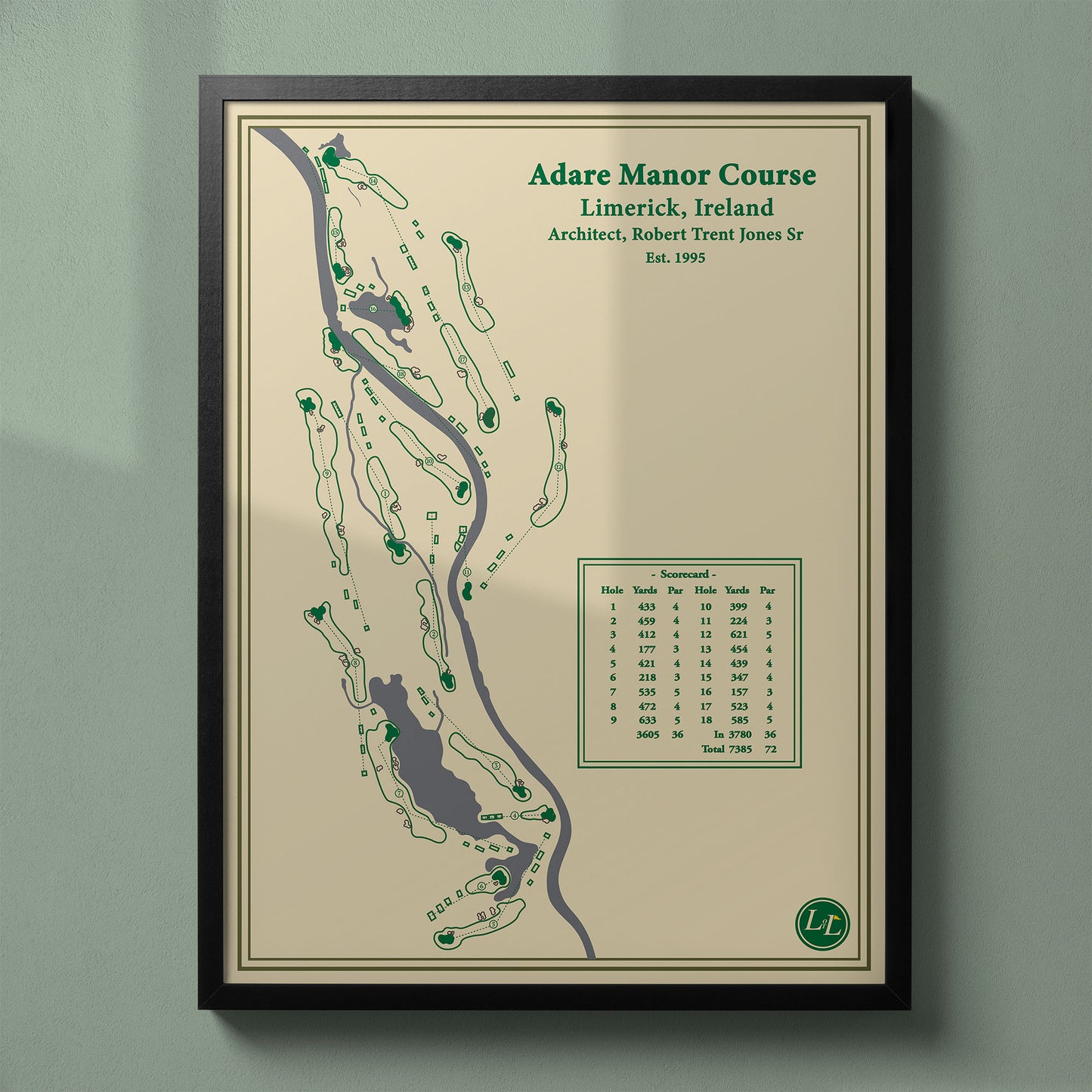 Adare Manor Course Map