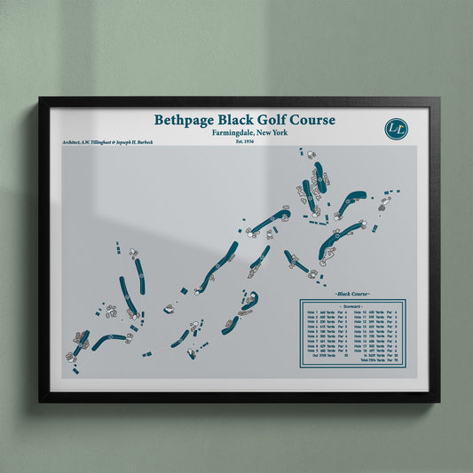 Bethpage Black Course Map