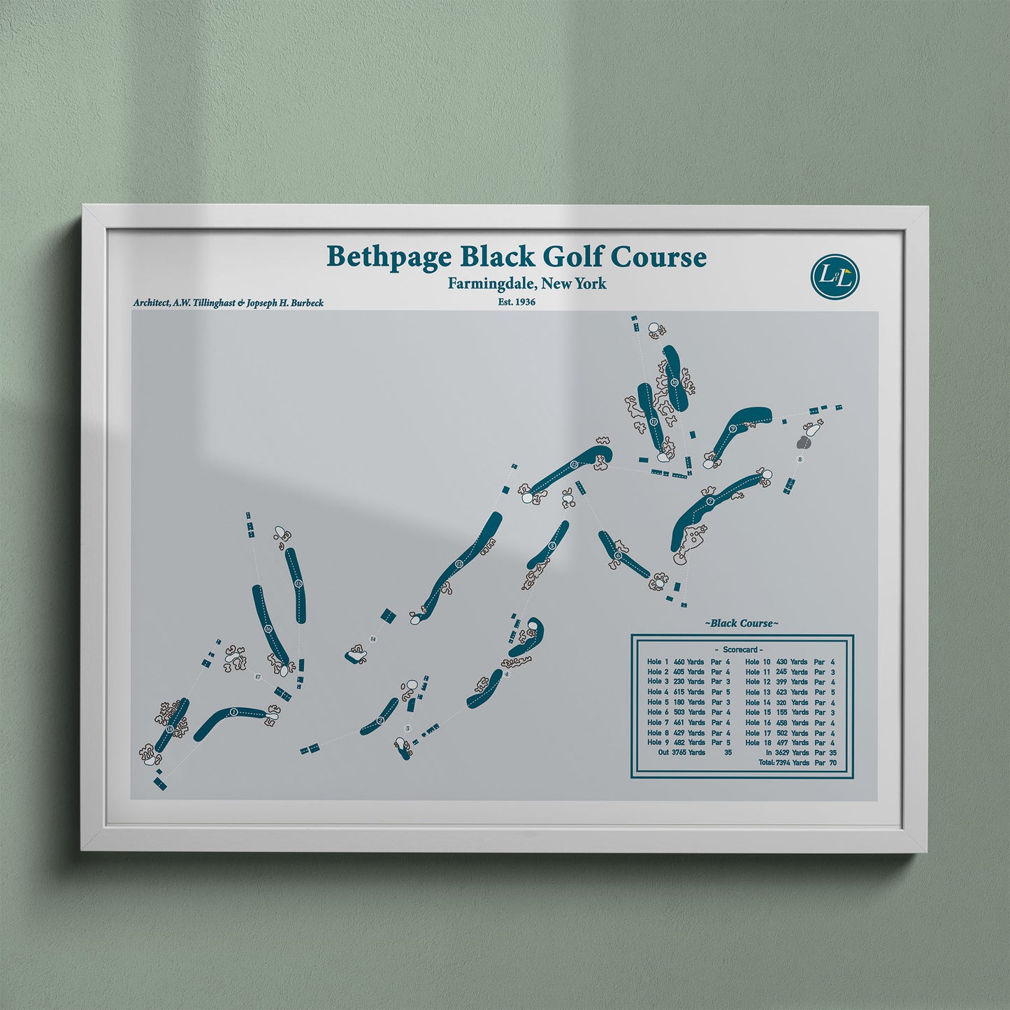 Bethpage Black Course Map