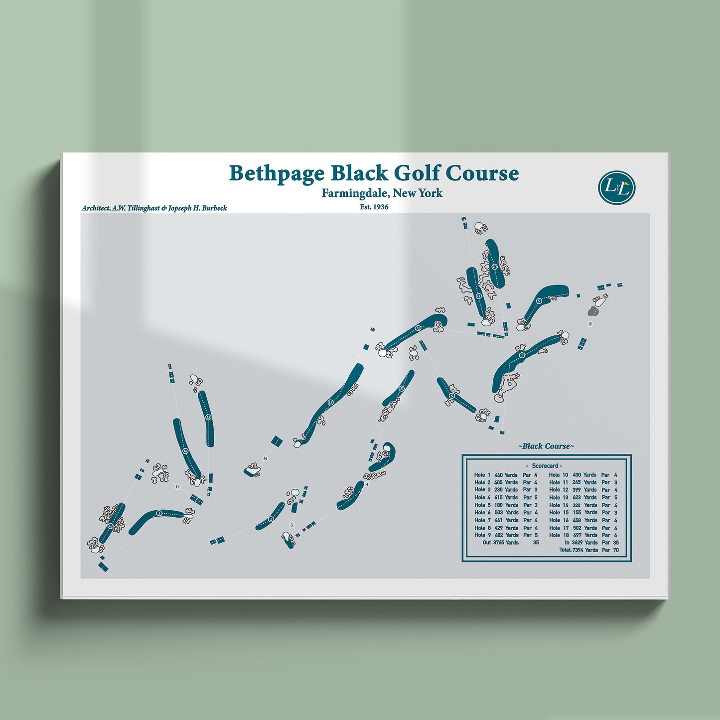 Bethpage Black Course Map