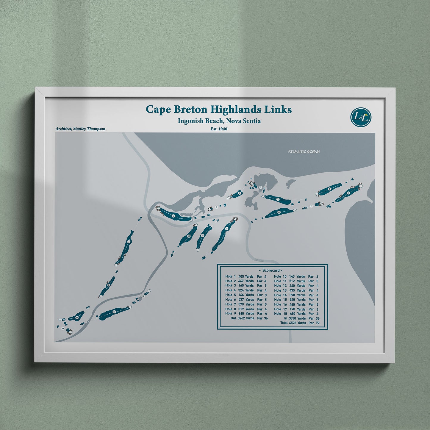 Cape Breton Highlands Links Course Map