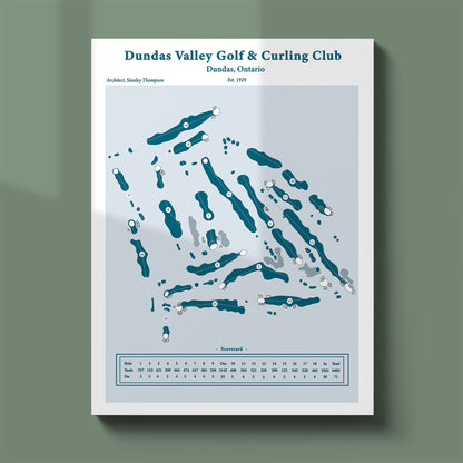 dundas_valley_golf_club_course_map_print_ontario_art