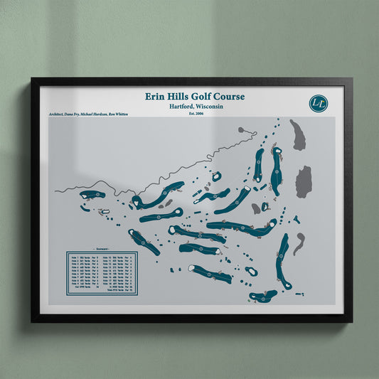 Erin Hills Course Map