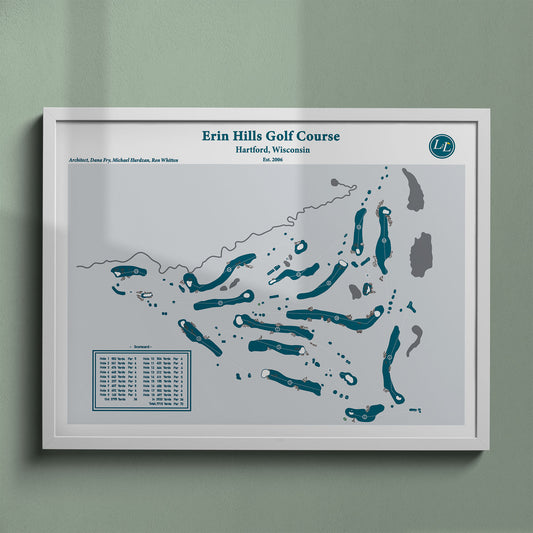 Erin Hills Course Map