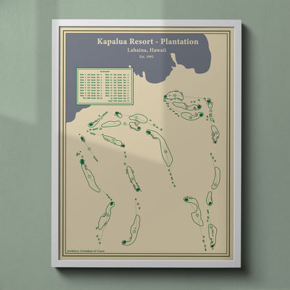 Kapalua Plantation Course Map