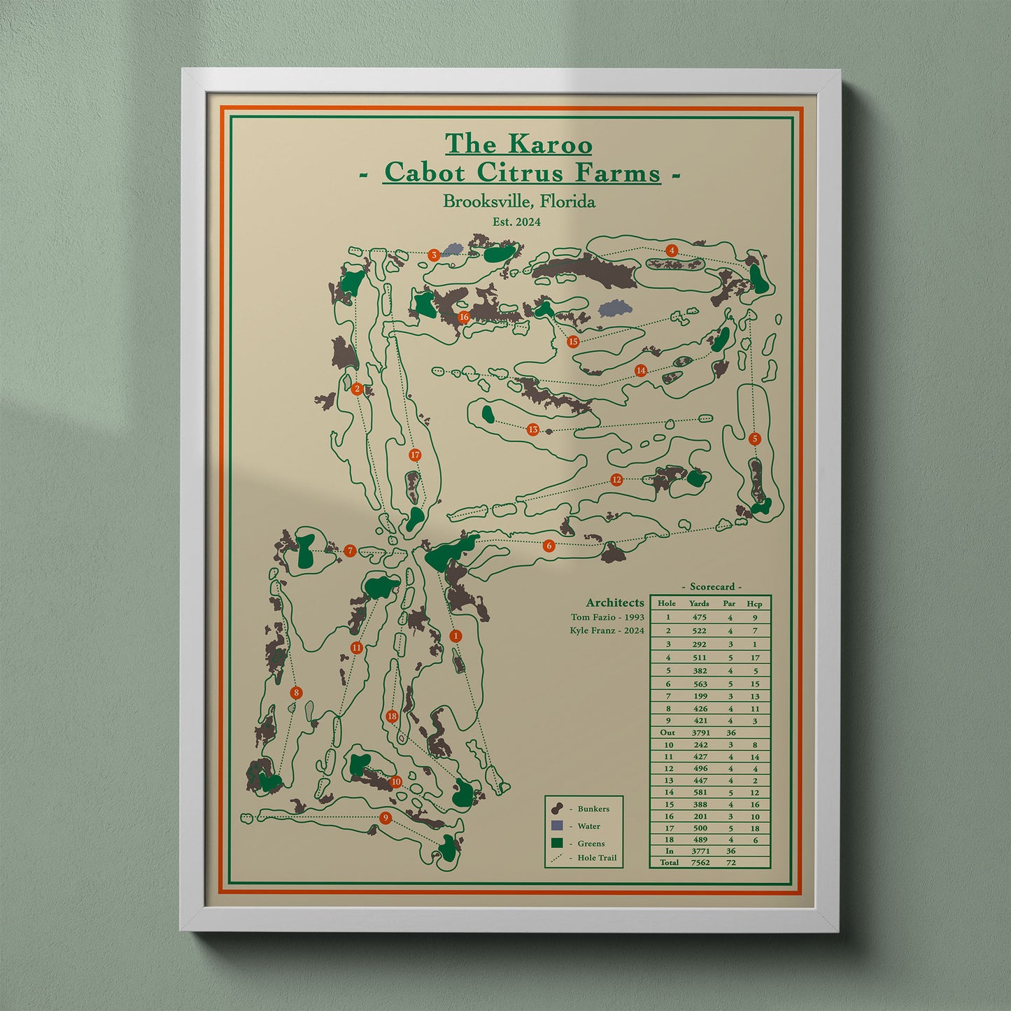 The Karoo - Cabot Citrus Farms Course Map