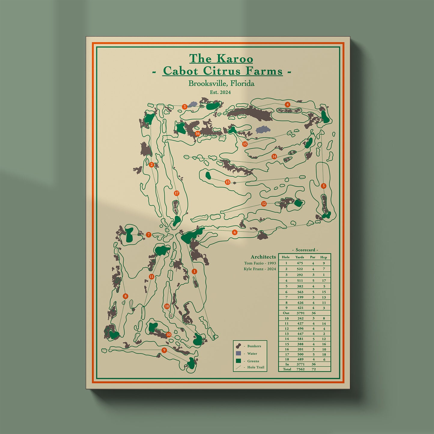 The Karoo - Cabot Citrus Farms Course Map