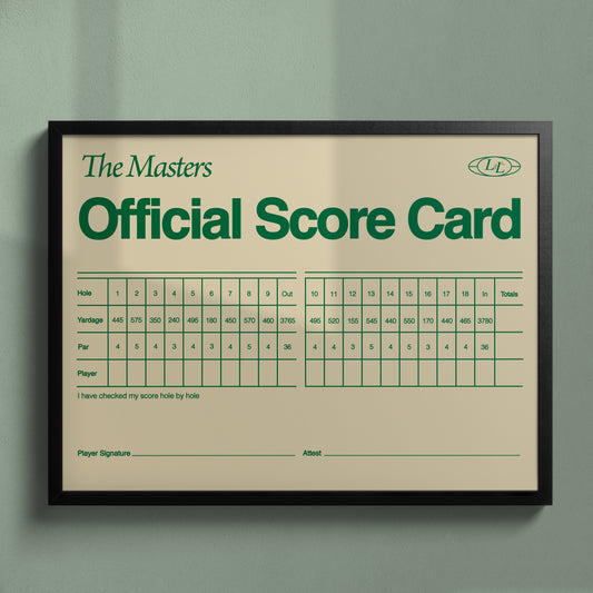 Masters Scorecard