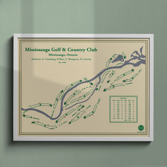 Mississauga Golf Club Course Map