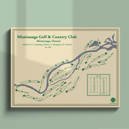 Mississauga Golf Club Course Map