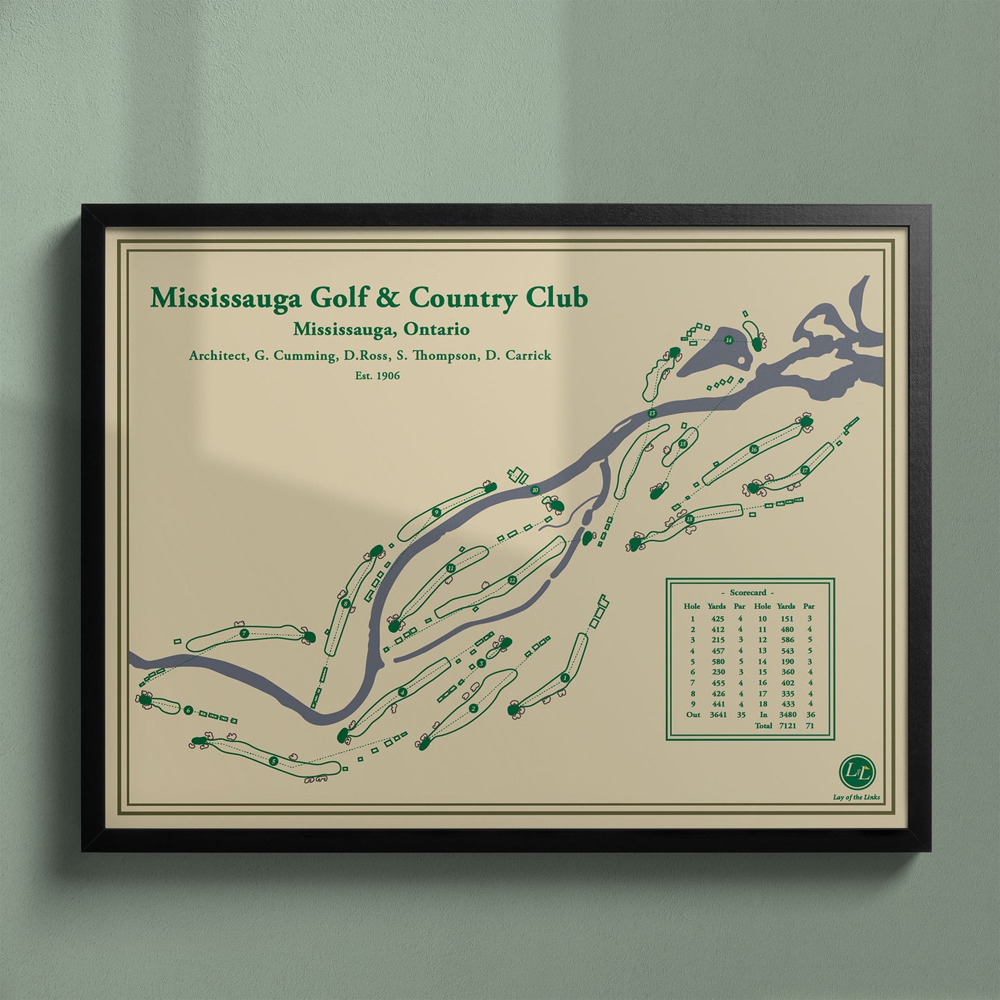 Mississauga Golf Club Course Map