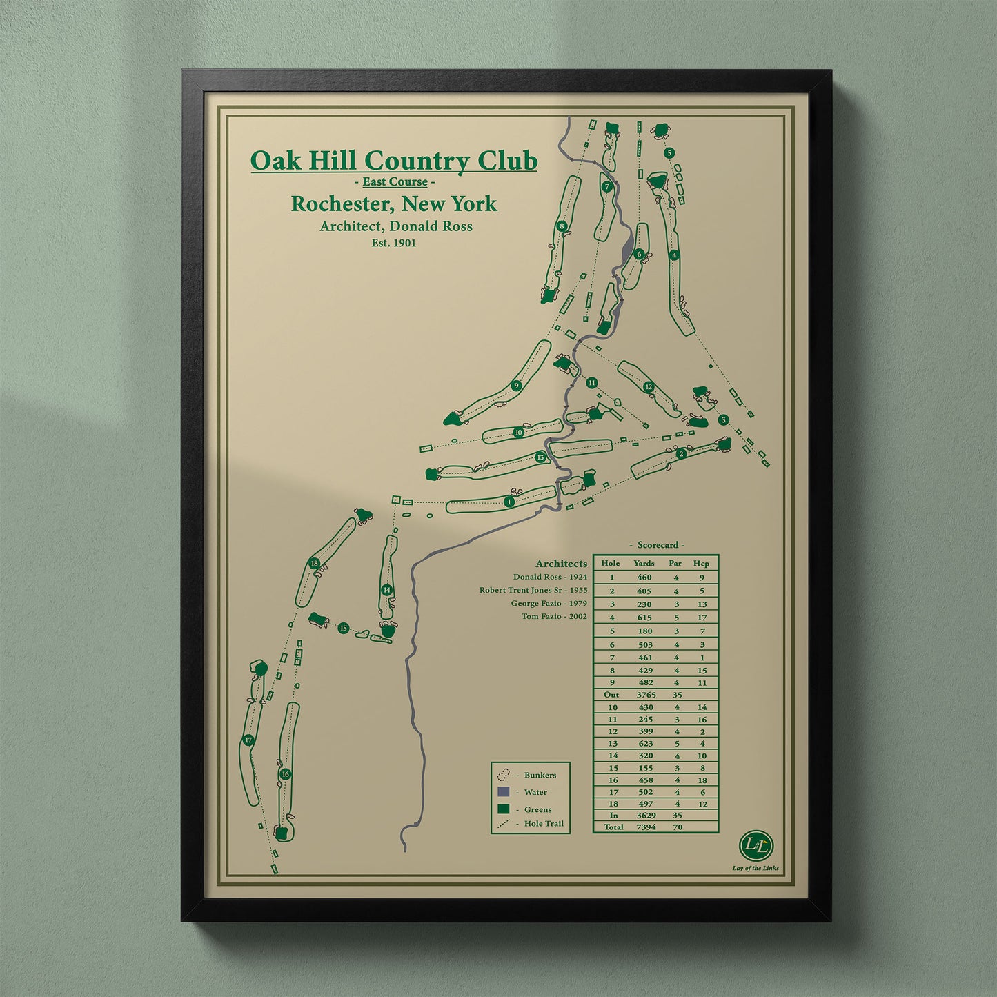 Oak Hill NY - Course Map