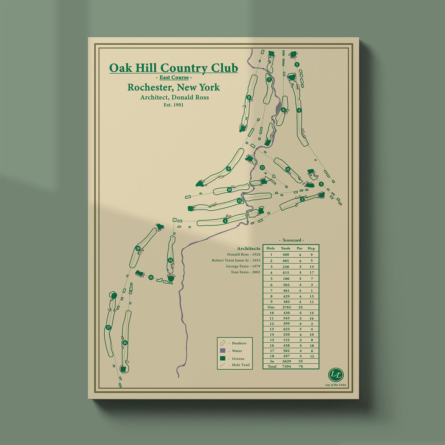 Oak Hill NY - Course Map