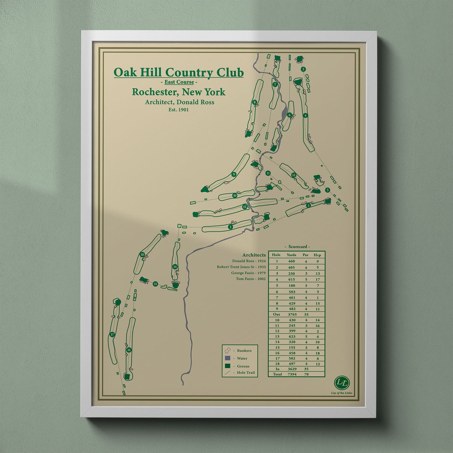 Oak Hill NY - Course Map