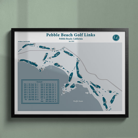 Pebble Beach Course Map