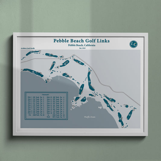 Pebble Beach Course Map