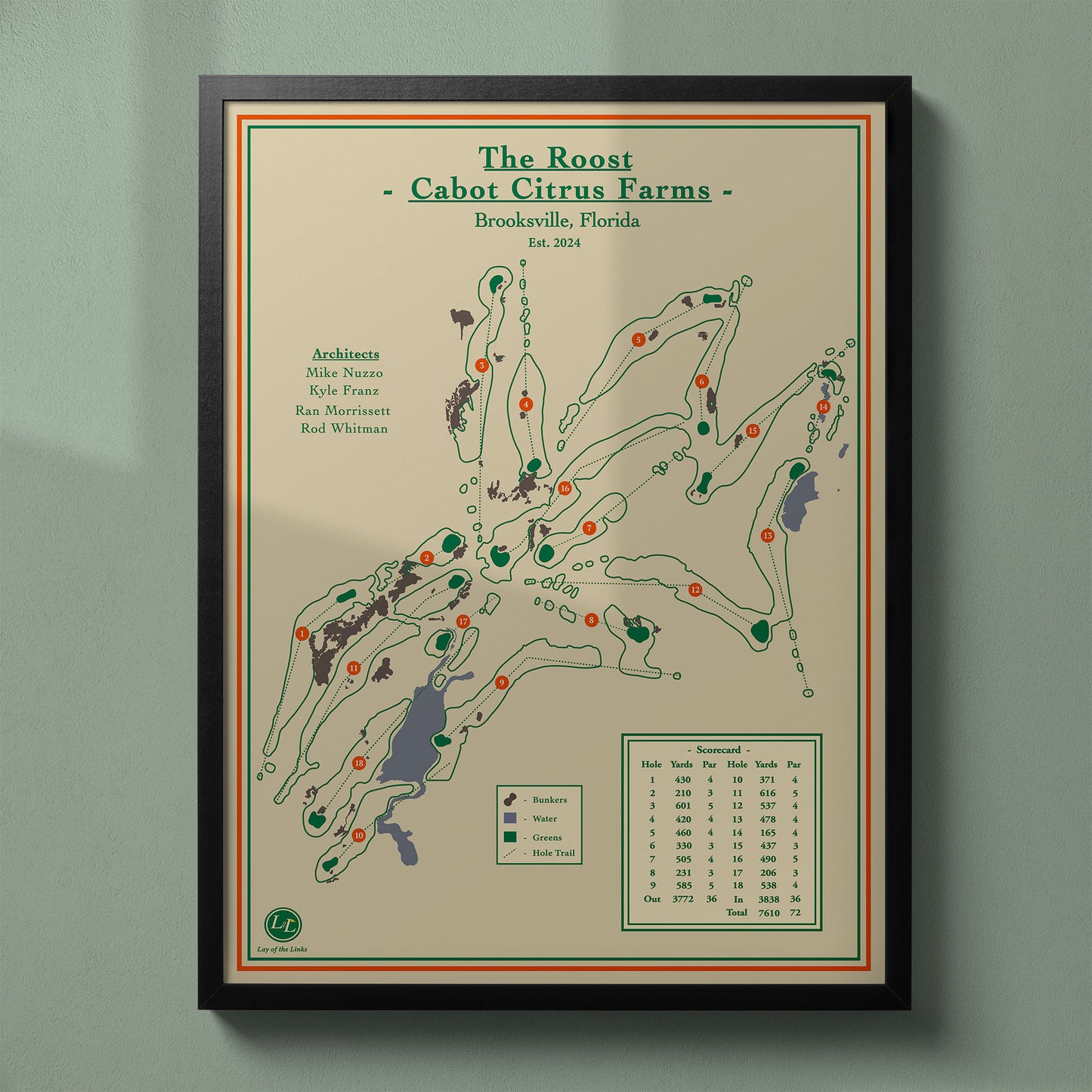 The Roost - Cabot Citrus Farms Course Map