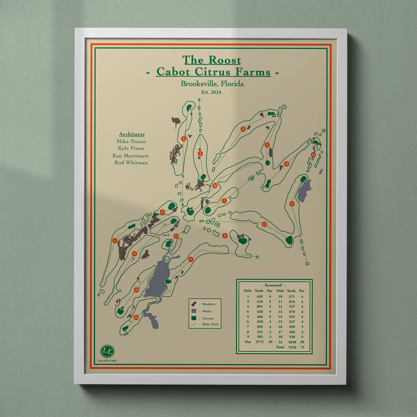The Roost - Cabot Citrus Farms Course Map