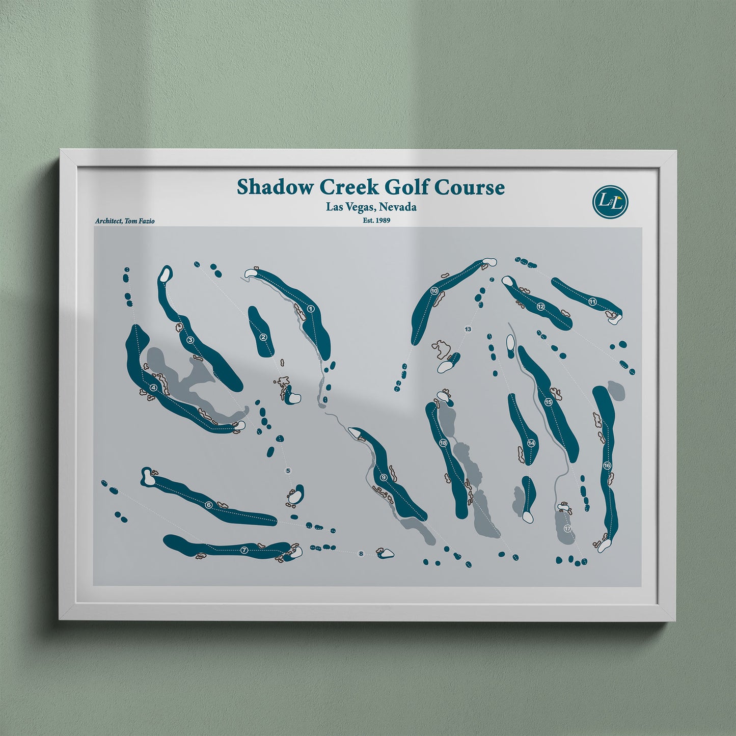 Shadow Creek Course Map