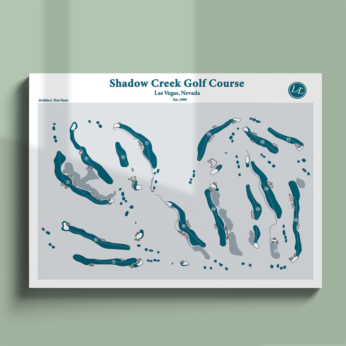 Shadow Creek Course Map