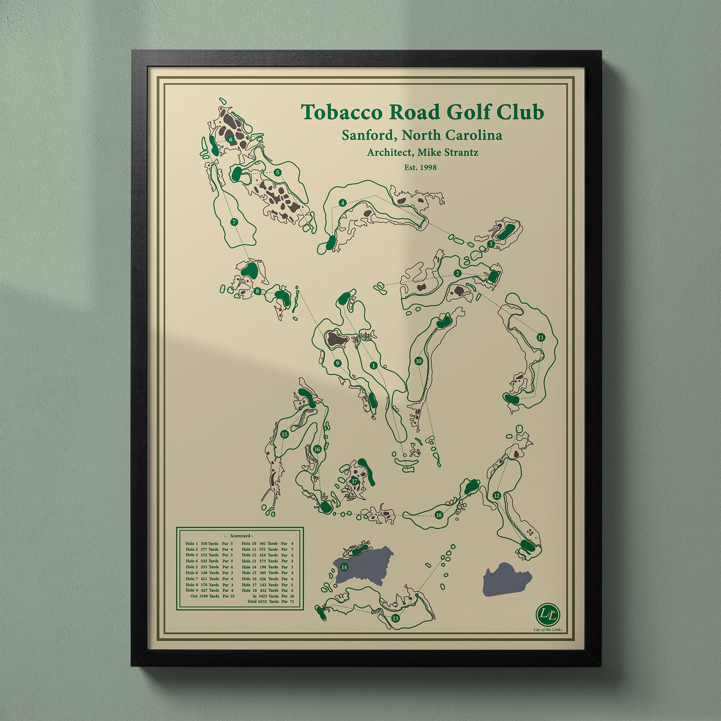 Tobacco Road Course Map